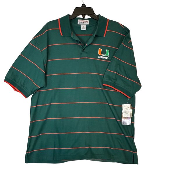 Boca Classics Mens University Of Miami Polo Shirt XXL NWT - Picture 1 of 10